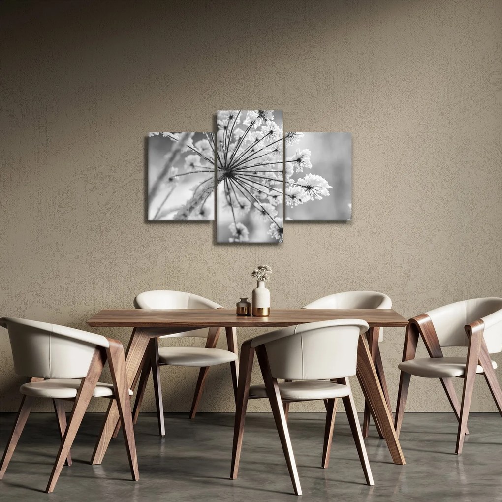 Obraz - Kvetina v zime (90x60 cm)
