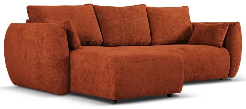 Oranžová rohová pohovka (ľavý roh) Matera – Cosmopolitan Design