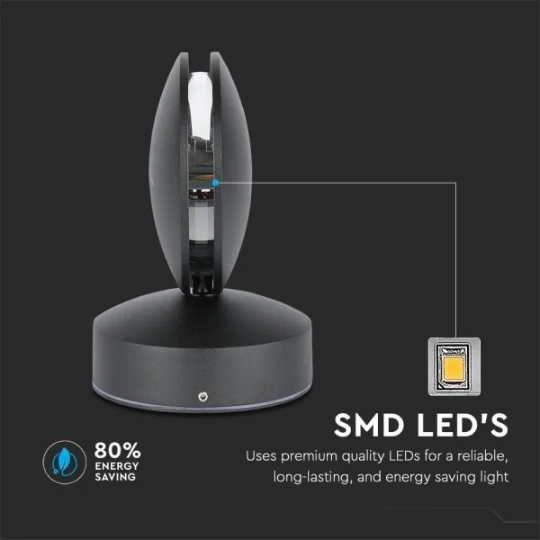 LED Vonkajšie nástenné svietidlo LED/7W/230V 4000K IP65 čierna