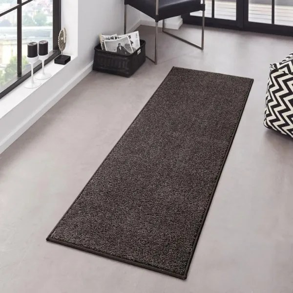 Hanse Home, Kusový koberec Pure 102661 Anthracite, 80x150, šedá, kancelária