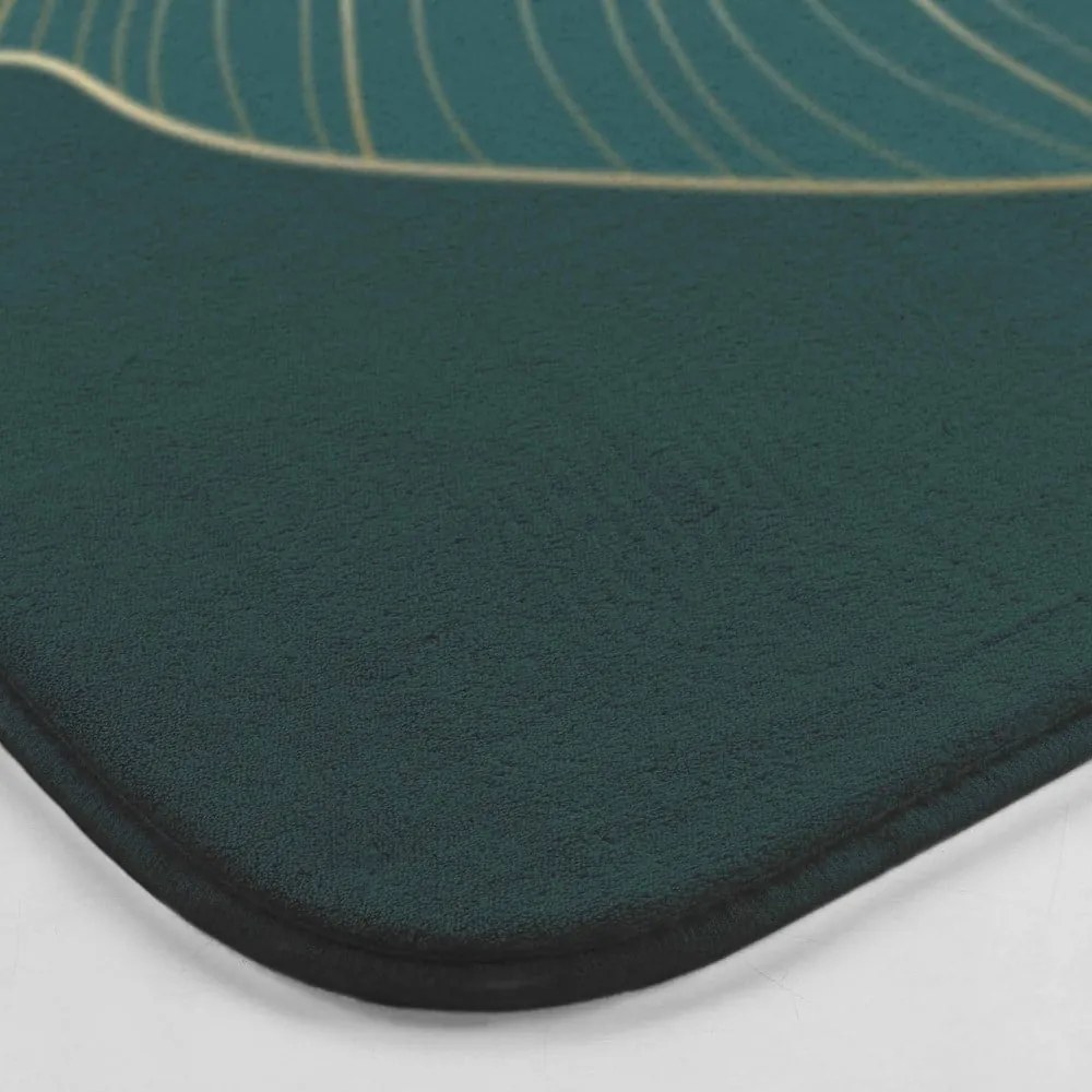 Tmavozelená WC kúpeľňová predložka 45x45 cm Jade – douceur d'intérieur