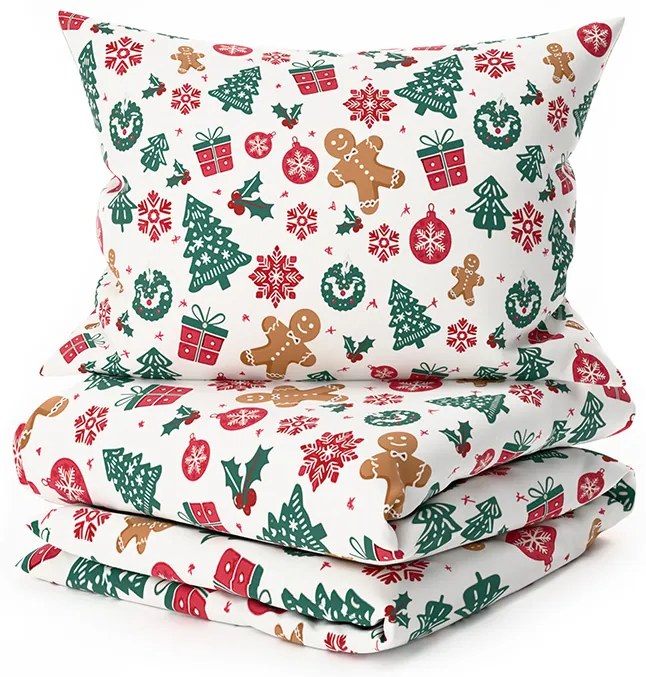 Bavlnené obliečky MERRY MOOD biele Rozmer obliečky: 70 x 90 cm | 140 x 200 cm