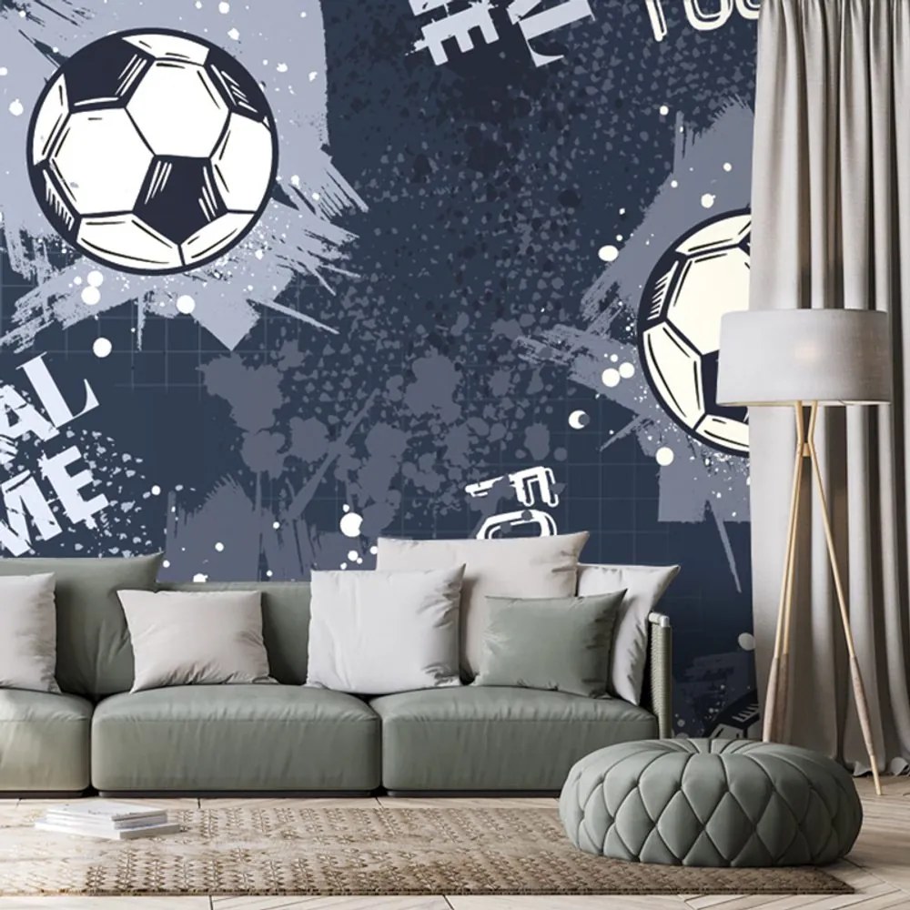 Tapeta futbalová lopta vo fialovom