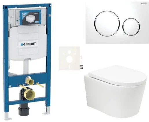 Závesný wc set SAT BREVIS do ľahkých stien / predstenová vírové splachování SIKOGESBRTORS20, 1 ks