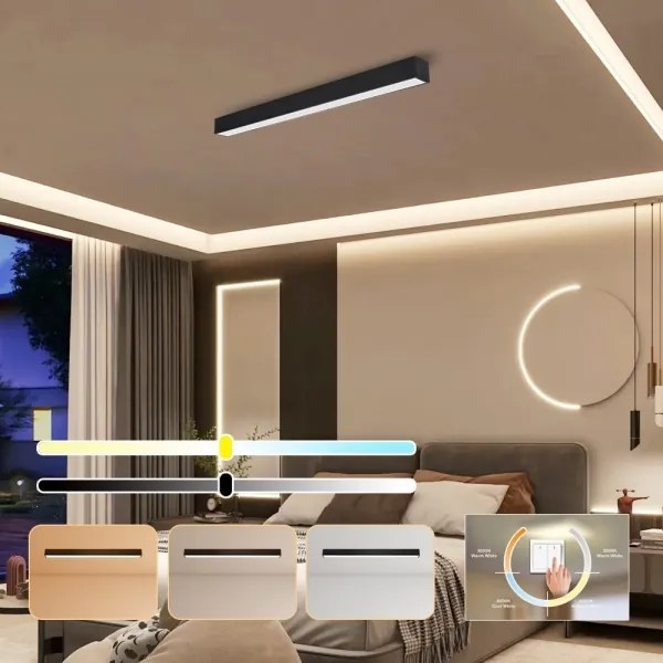 Immax NEO 07255L - LED Stmievateľné svietidlo LUNGO 20W/230V Wi-Fi Tuya čierna + DO