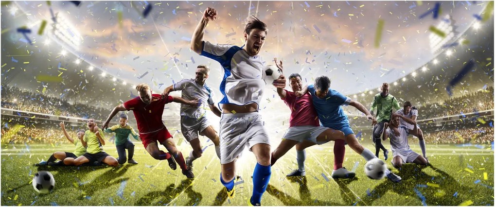 Obraz - Futbal (120x50 cm)