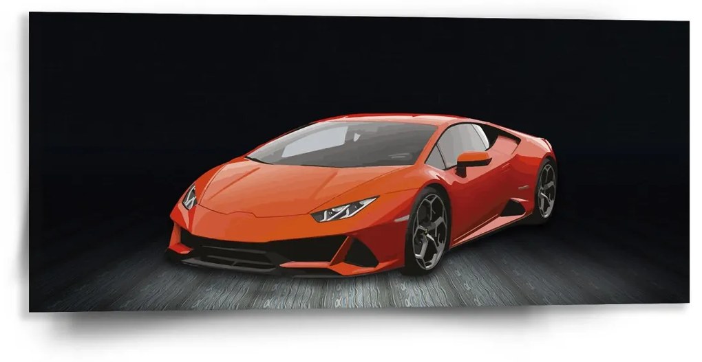 Sablio Obraz Športové auto 1 - 110x50 cm