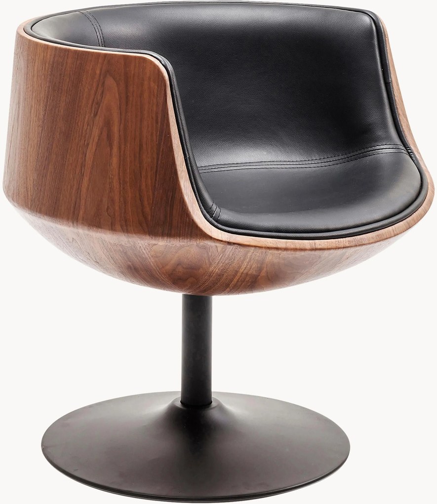 Otočné kreslo v retro dizajne Club