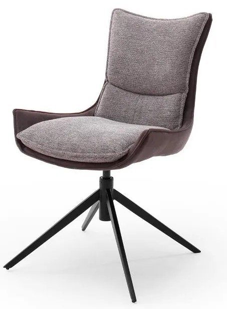 Stolička ZAIRA 1 ks hnedá/červená