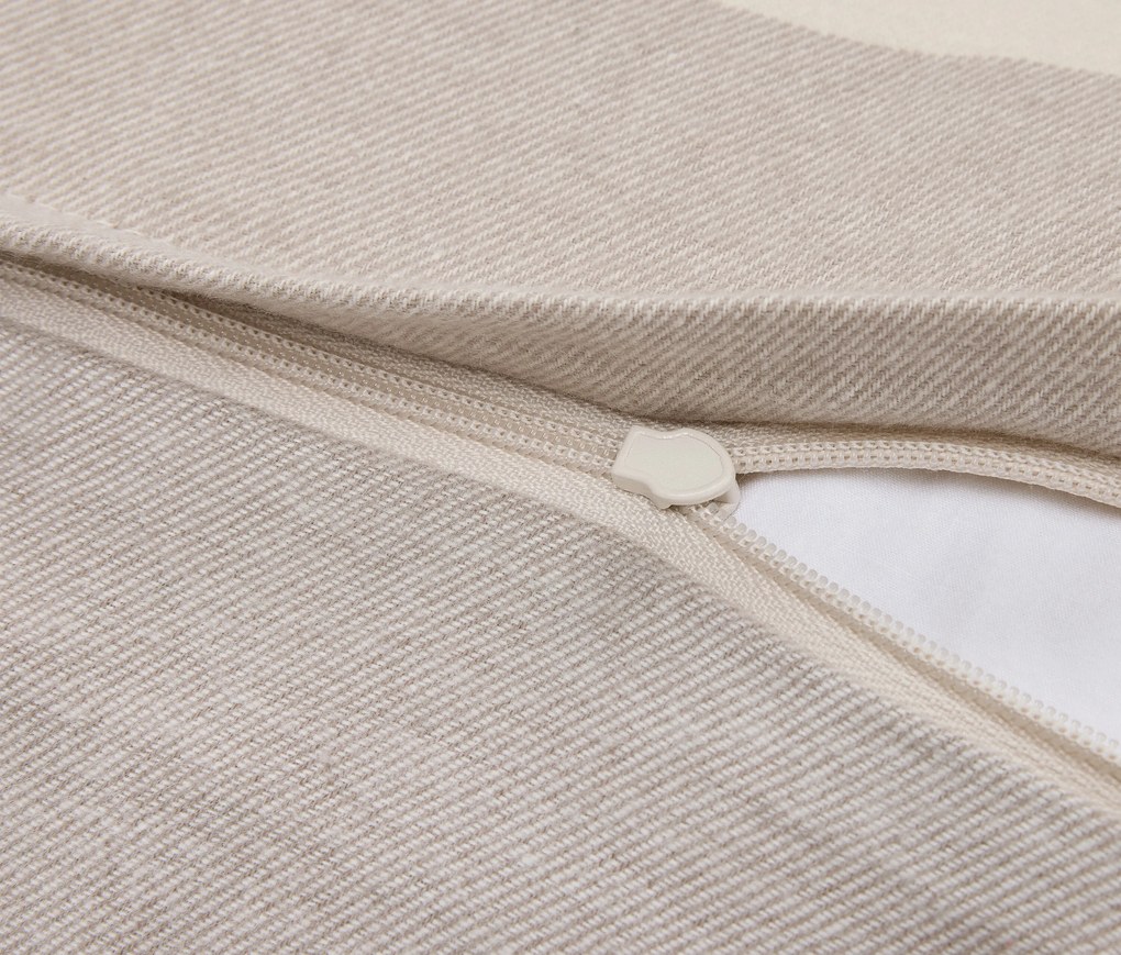 Flanelová posteľná bielizeň, sivo-béžová károvaná, štandardná veľkosť