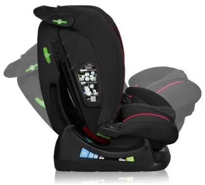 Lionelo - Autosedačka AART i-Size 40-150 cm čierna/červená