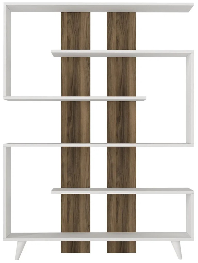 Knižnica Rain White Walnut