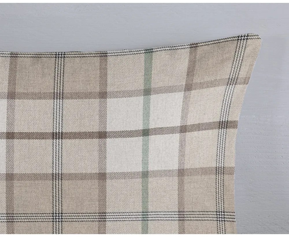 Svetlohnedé predĺžené flanelové obliečky na jednolôžko 140x220 cm Bernardus – Good Morning