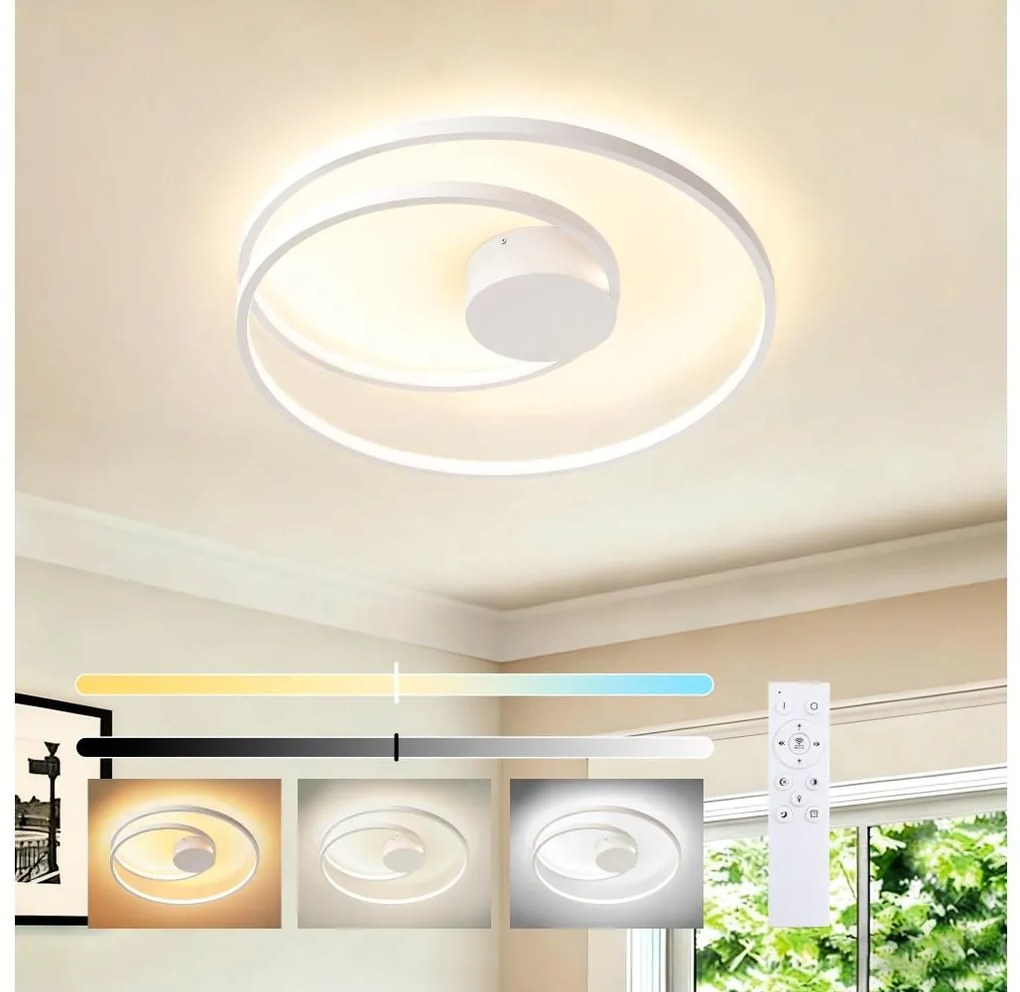 Brilagi - stmievateľné stropné svietidlo TWISTER LED/48W/230V priemer 50 cm biele + DO