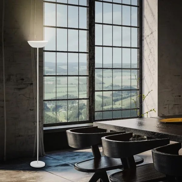 Briloner 1500016 - LED stmievateľná stojacia lampa ESTATE 8W/5V 4000 mAh biela