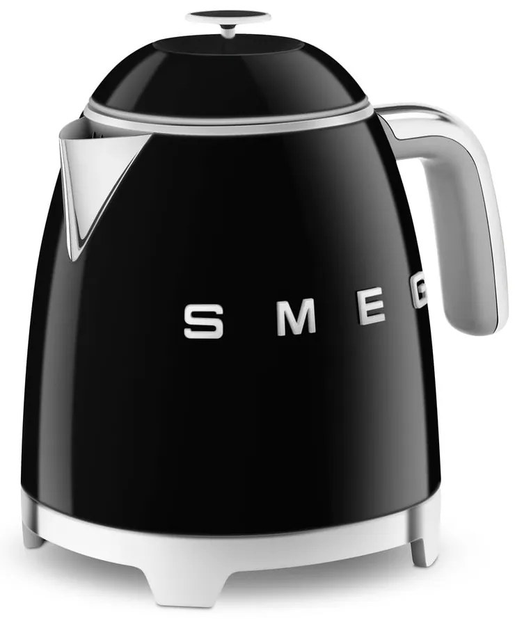 Čierna rýchlovarná kanvica z nehrdzavejúcej ocele 800 ml Retro Style – SMEG