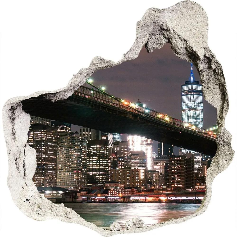 Fototapeta diera na stenu Manhattan New York WallHole-75x75-piask-112427472