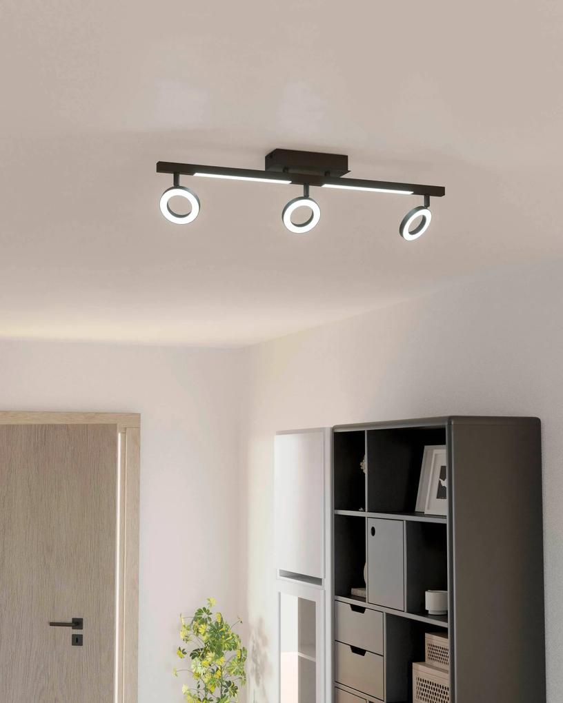 EGLO LED stropné bodové osvetlenie CARDILLIO 2, 3x3, 2W, 2x3, 3W, teplá biela, čierne