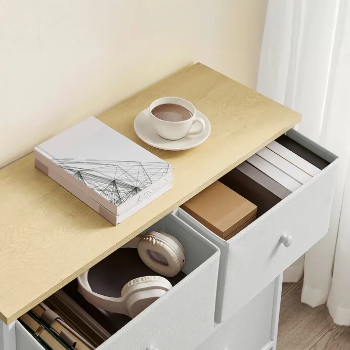 Autronic BONTEC Komoda 80x30x71cm, kov, šedá, AUK-E1032 GREY Farba: Šedá