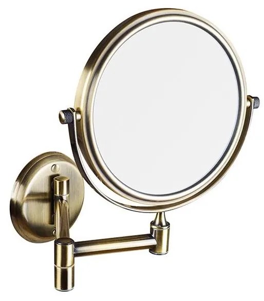 Kozmetické zrkadlo 18x25 cm bronzové