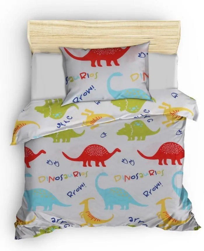 Detská prikrývka cez posteľ s obliečkou na vankúš Mijolnir Dinazorus, 160 x 220 cm