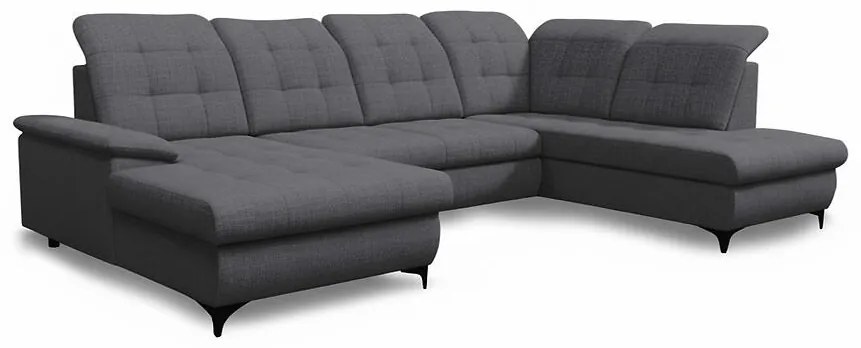 Rohová sedacia súprava Negro Barrel 97 lavý