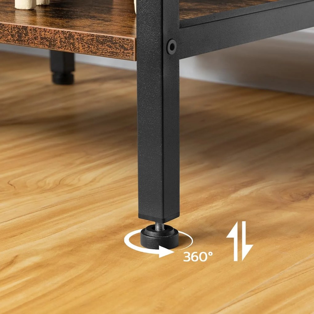 TV stolík Vasagle Werry 120 cm čierny/hnedý
