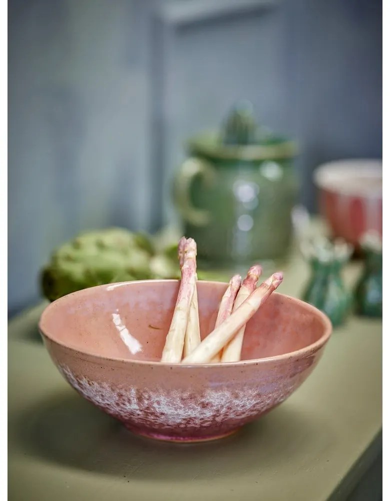 Misky v súprave 4 ks z kameniny v lososovej farbe 890 ml Darlene – Bloomingville