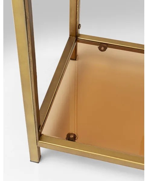 Loft policový regál zlatý 100x60 cm