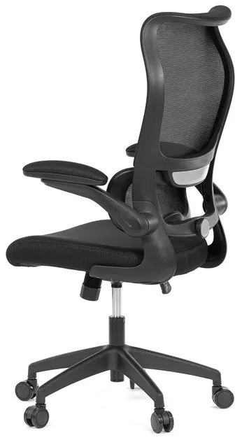 Autronic BONTEC Kancelárska stolička, hojdací mechanizmus, čierna sieťovina, KA-C808 BK Farba: Šedá