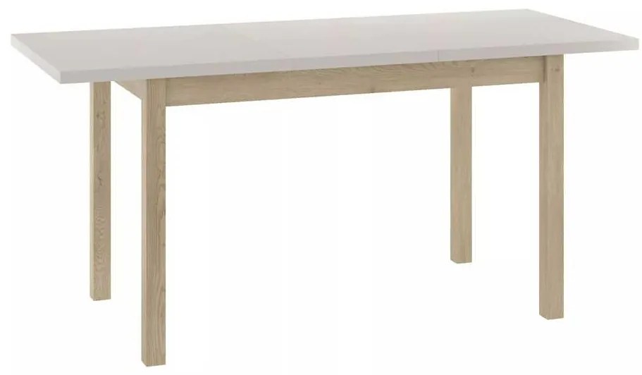 Jedálenský stôl Adam II 120 x 68 cm, krémová / dub cremona