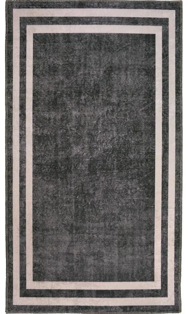 Sivo-krémový prateľný koberec 150x80 cm - Vitaus