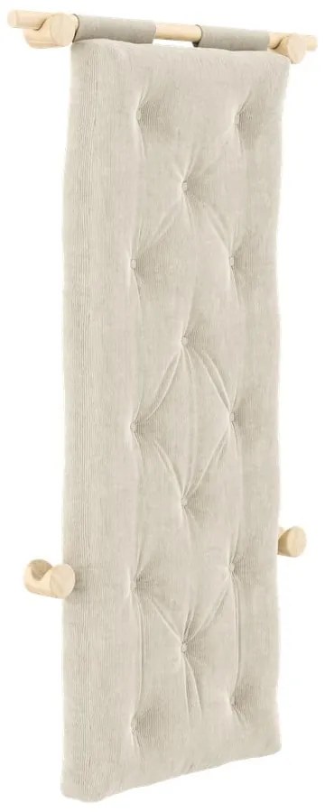 Krémové menčestrové kreslo Hooked – Karup Design