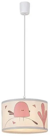 Rabalux 72069 detský závesný luster Fowly, biela