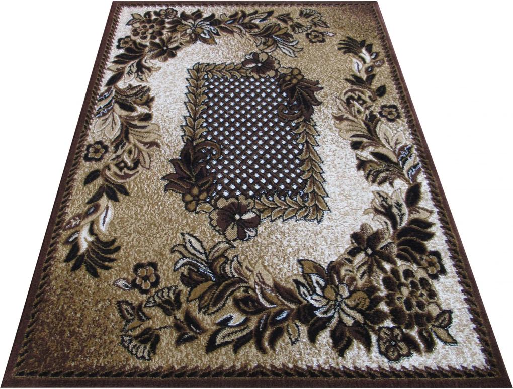 DomTextilu Kvalitný hnedý koberec do obývačky 80x150 cm  42157-197762