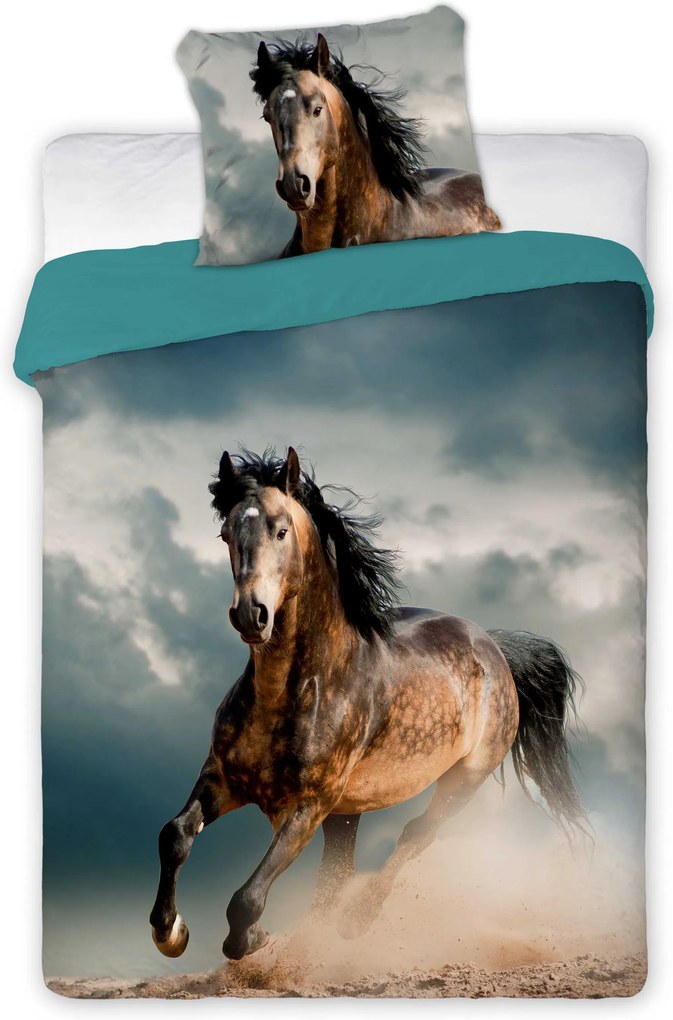 FARO Obliečky detské BROWN HORSE Bavlna 140 x 200 cm