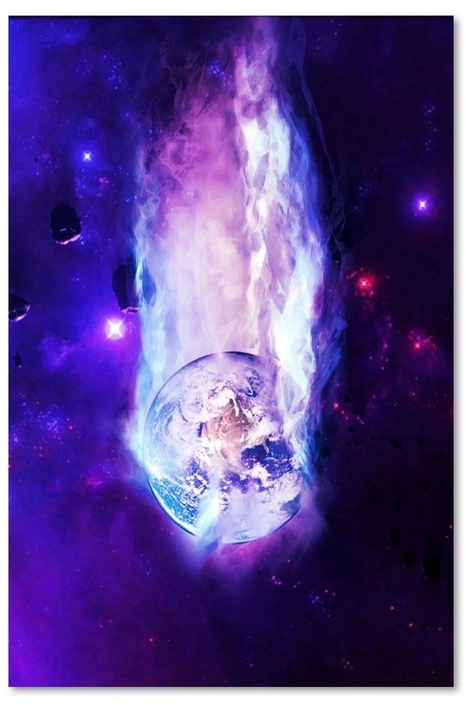 Gario Obraz na plátne Zem horí vo farbe - Gab Fernando Rozmery: 40 x 60 cm