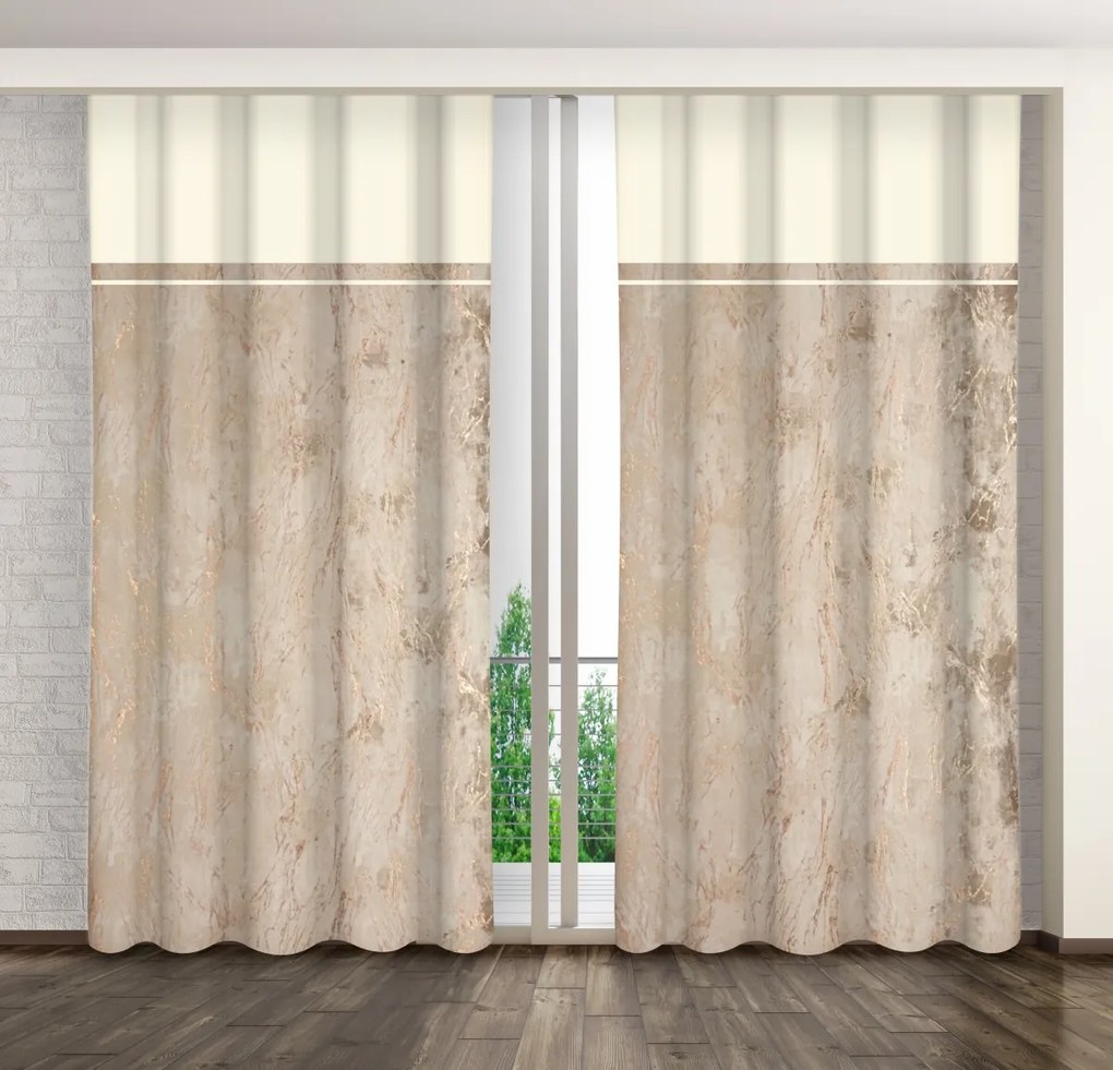 Dekorstudio Luxusný záves s mramorovým vzorom ZMT-010 Rozmer závesu: 140x250cm