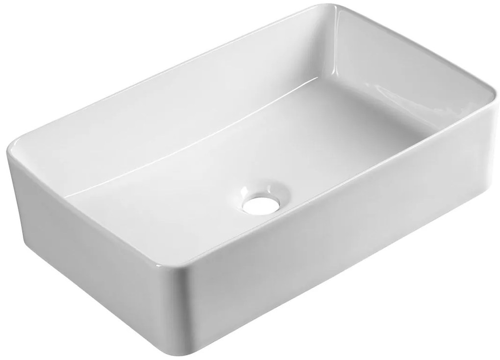 Aqualine Aqualine, Keramické umývadlo na dosku, 54x33cm, biela, 54331