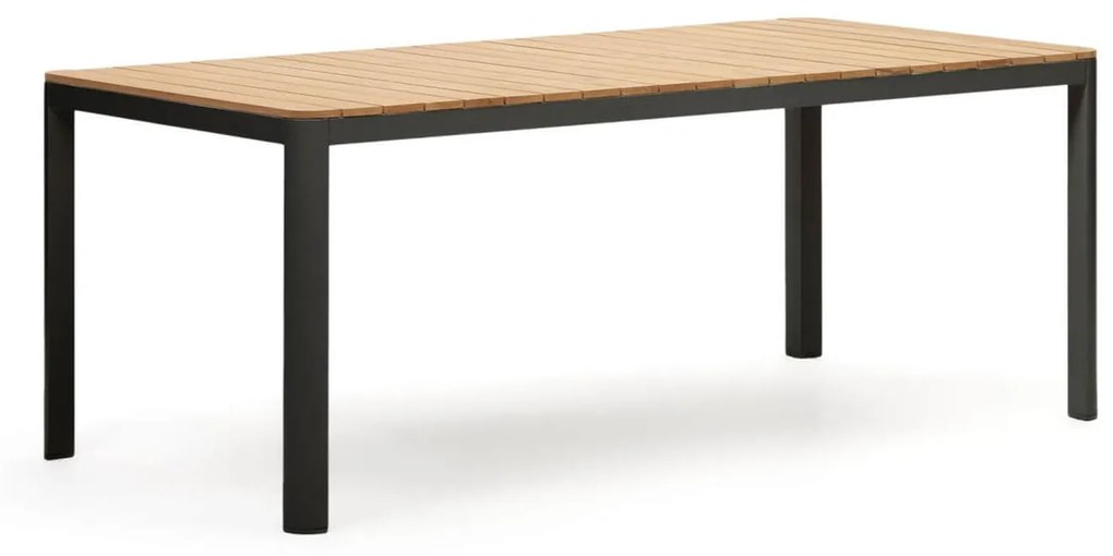Záhradný stôl noba 200 x 100 cm čierny MUZZA