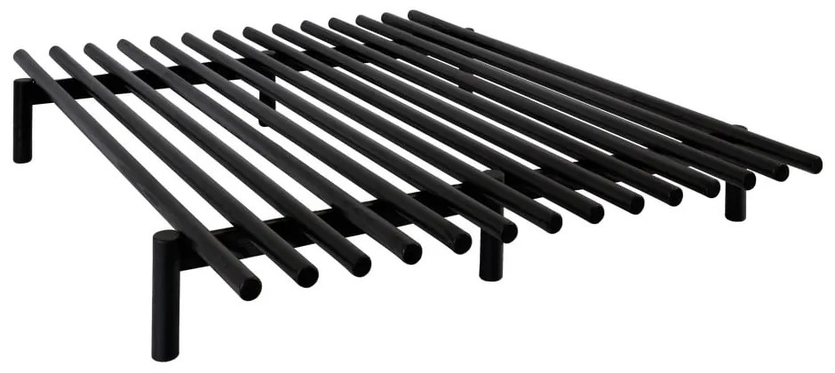 Čierny rám postele z borovicového dreva Karup Design Pace Black, 160 × 200 cm