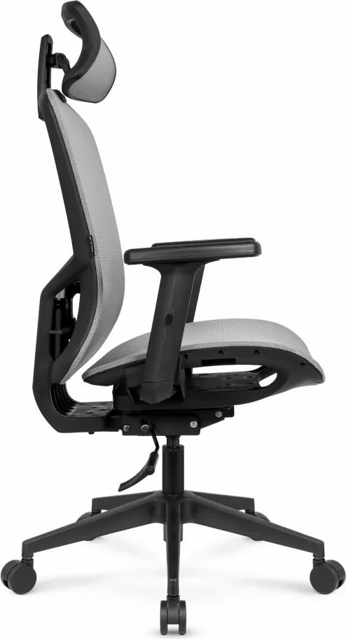 Ergonomická kancelárska stolička HC-1045 so sieťovaným operadlom - sivá
