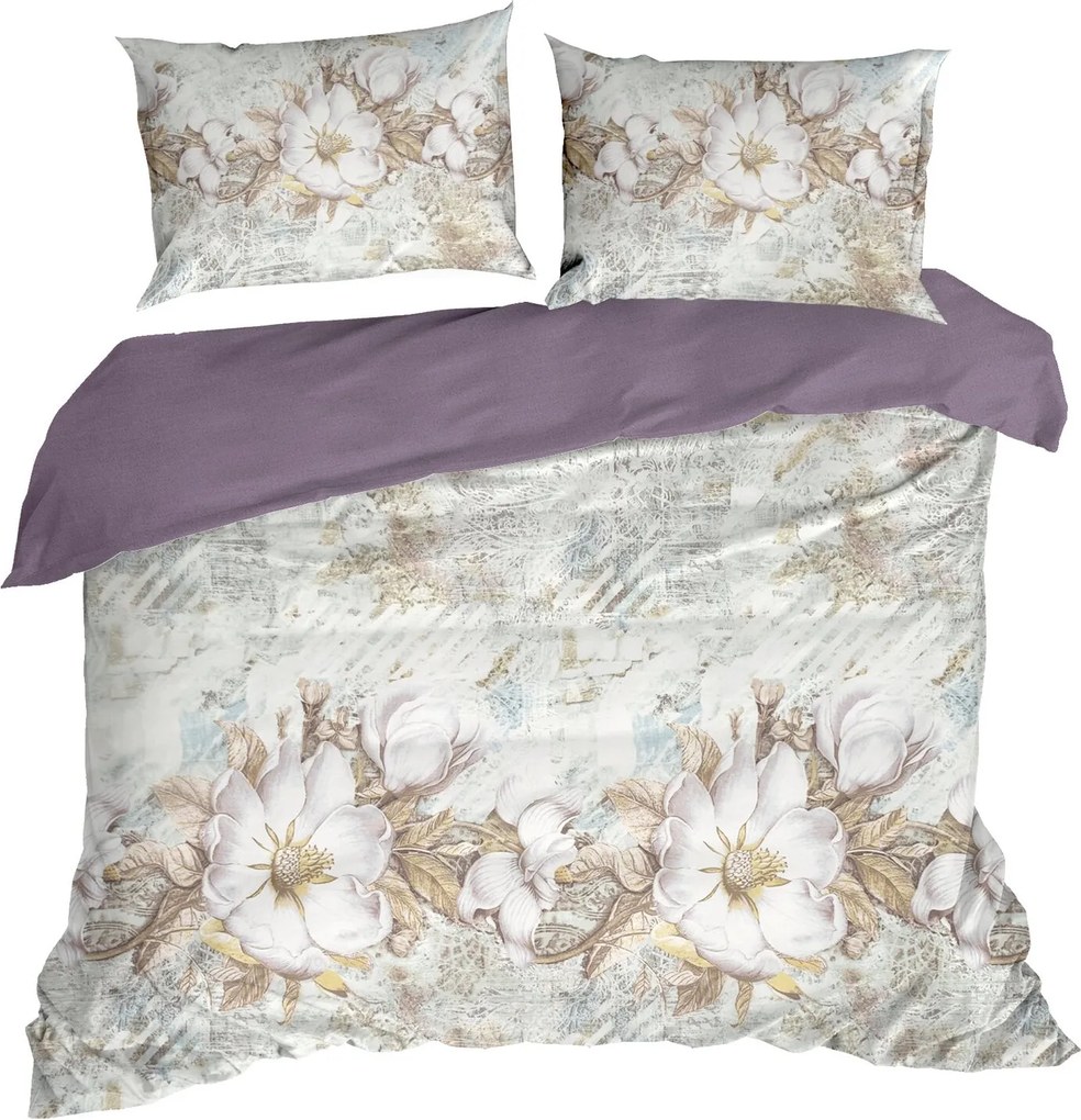 SATÉNOVÉ OBLIEČKY SPRING26 140X200 CM, 1KS 70X80 CM VZOROVANÉ