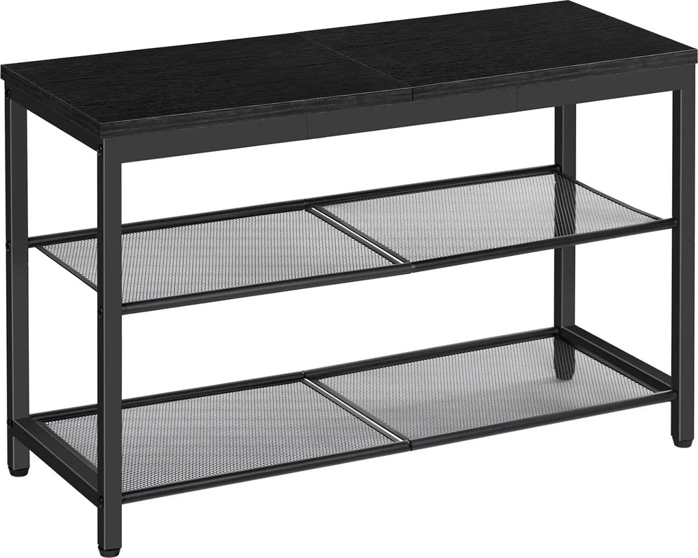 Botník s lavicou Vasagle Arvel 75 cm čierny