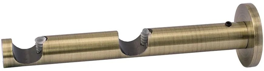 Podpera dvojitá moderný dizajn 19/19mm  antické zlato