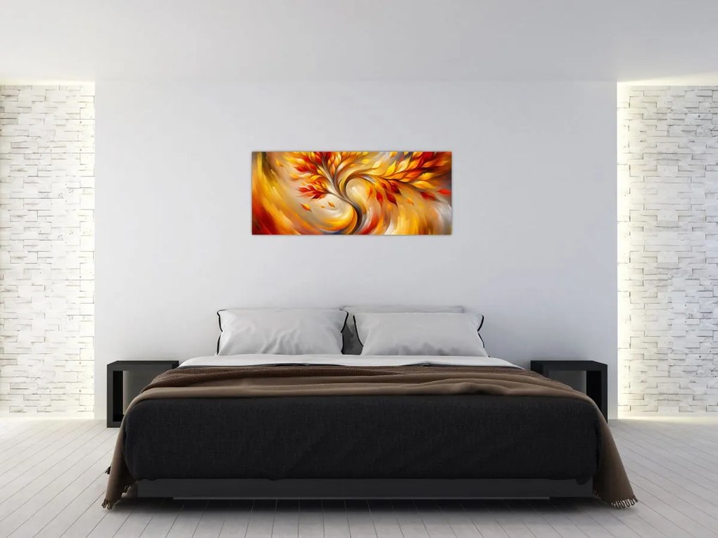 Obraz - Jesenný strom (120x50 cm)