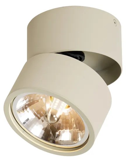 Moderný okrúhly béžový G9 otočný a naklápací stropný bodový reflektor - Go Nine