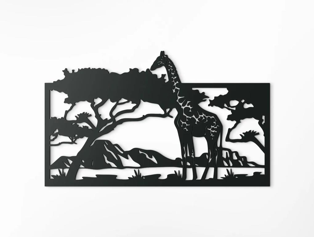drevko Drevený obraz na stenu Žirafa v savane