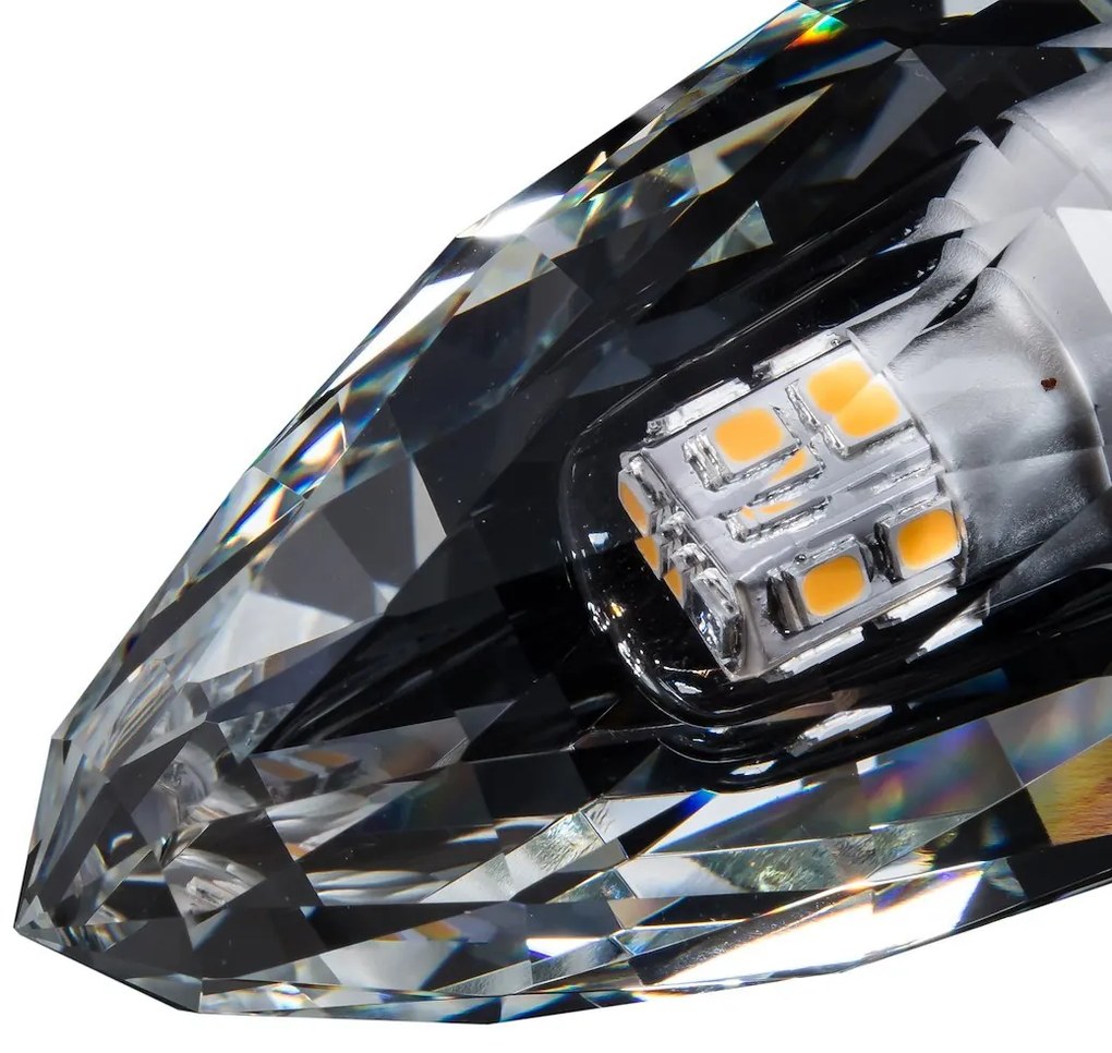 Dekoračná LED žiarovka E14 neutrálna 4000k 4w 500 lm crystal sviečka