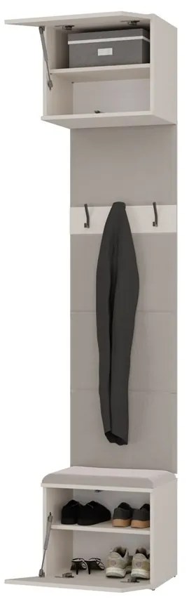 Předsíňová stěna HAGA 2W 100 cm kašmír